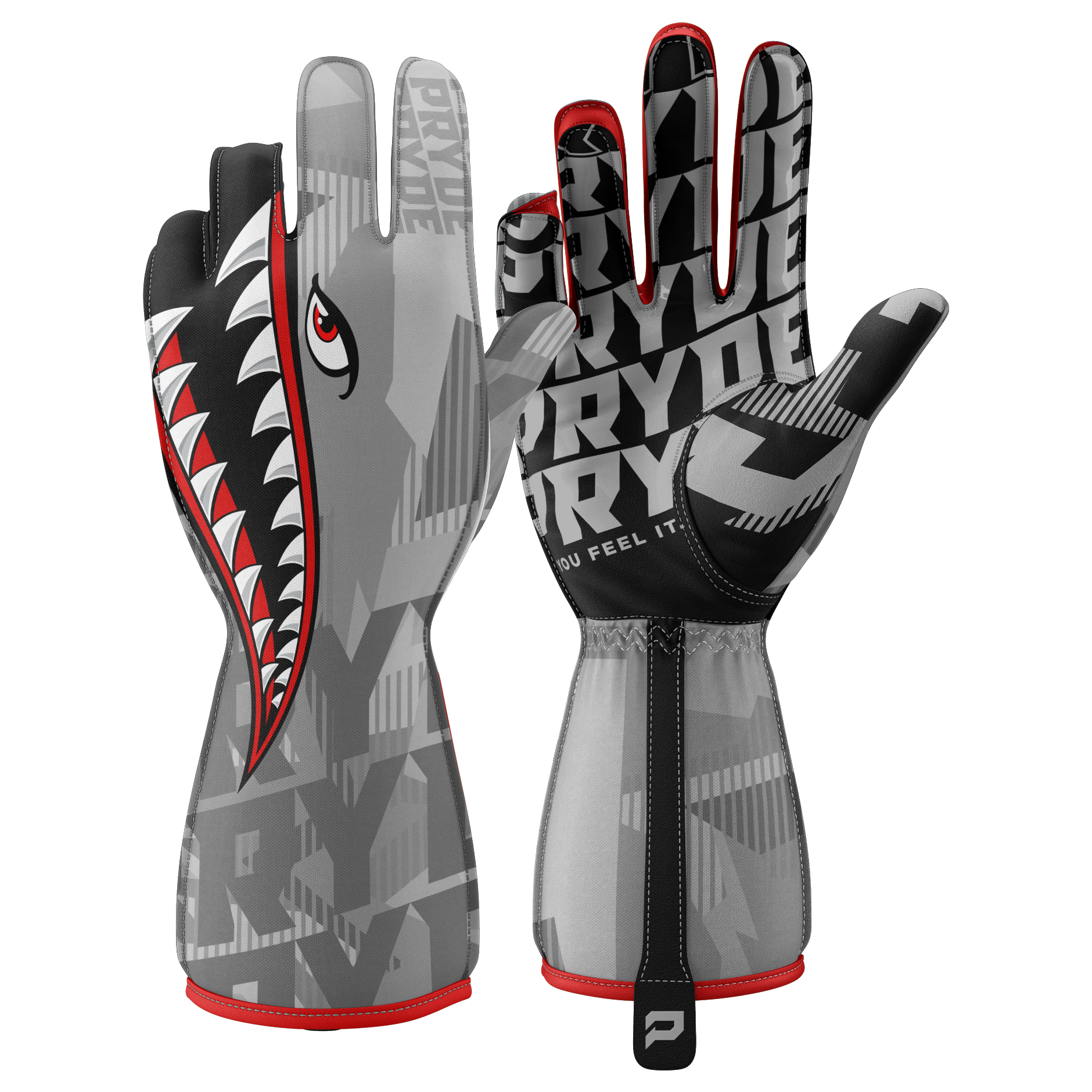 Suede Grip Racing Gloves | Silicon Rubber Kart Gloves | PRYDE