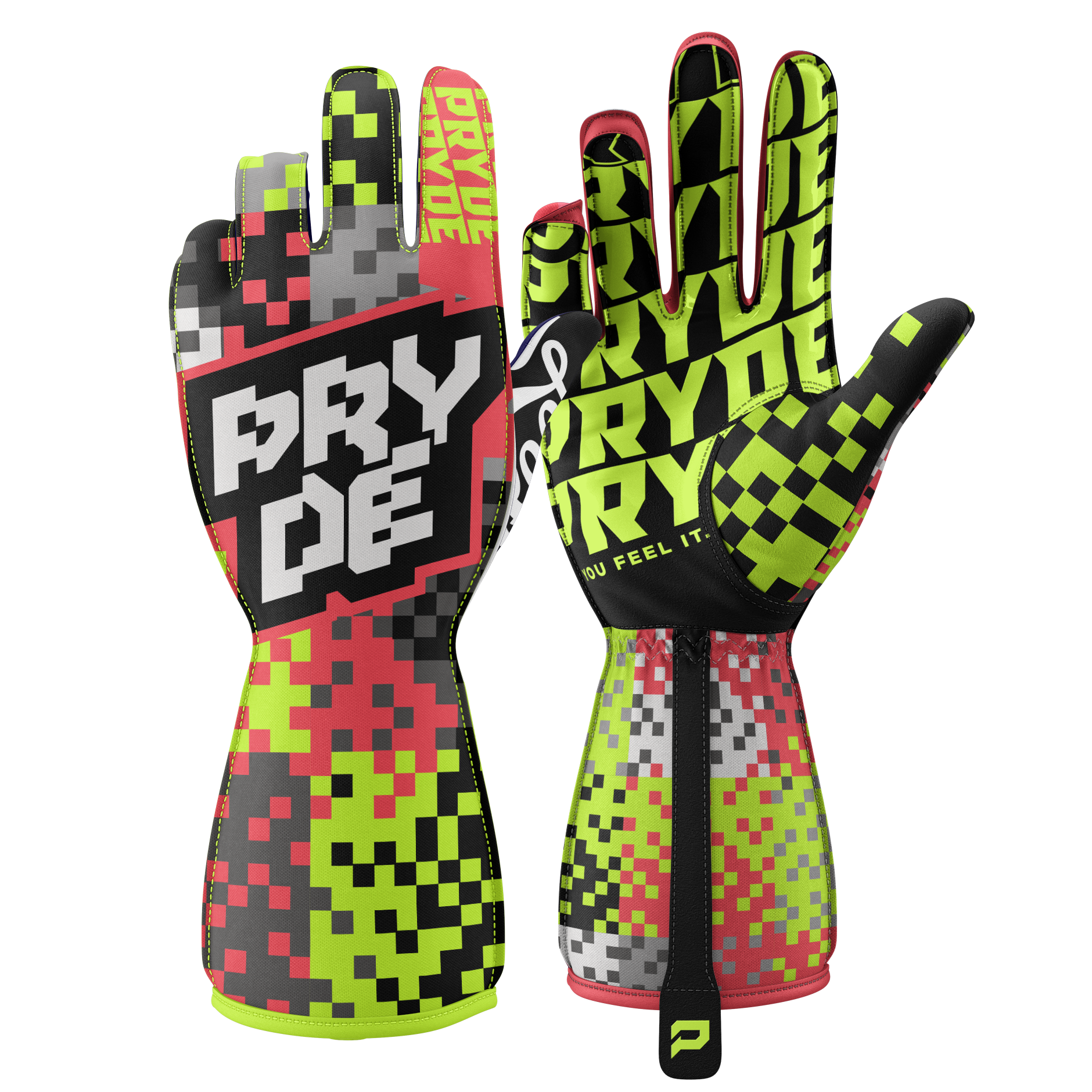 Suede Karting Gloves | Silicon Grip Racing Gloves | PRYDE