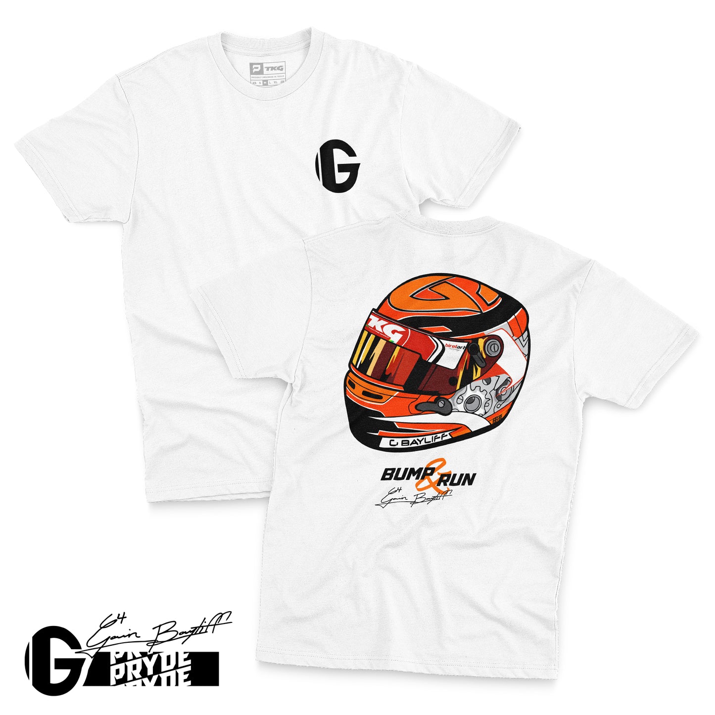 Gavin Bump & Run Tee White - Presale
