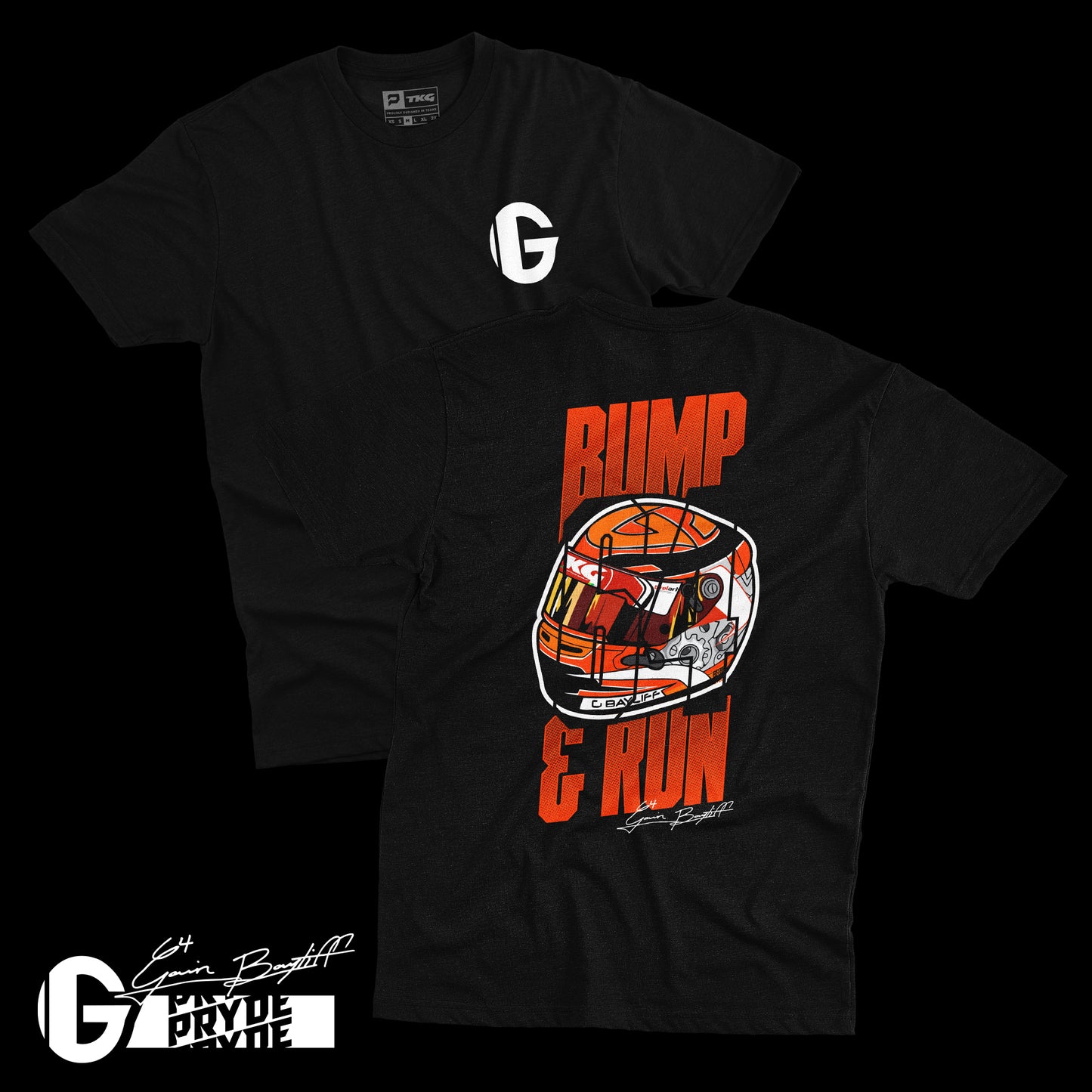 Gavin Bump & Run Tee Black - Presale