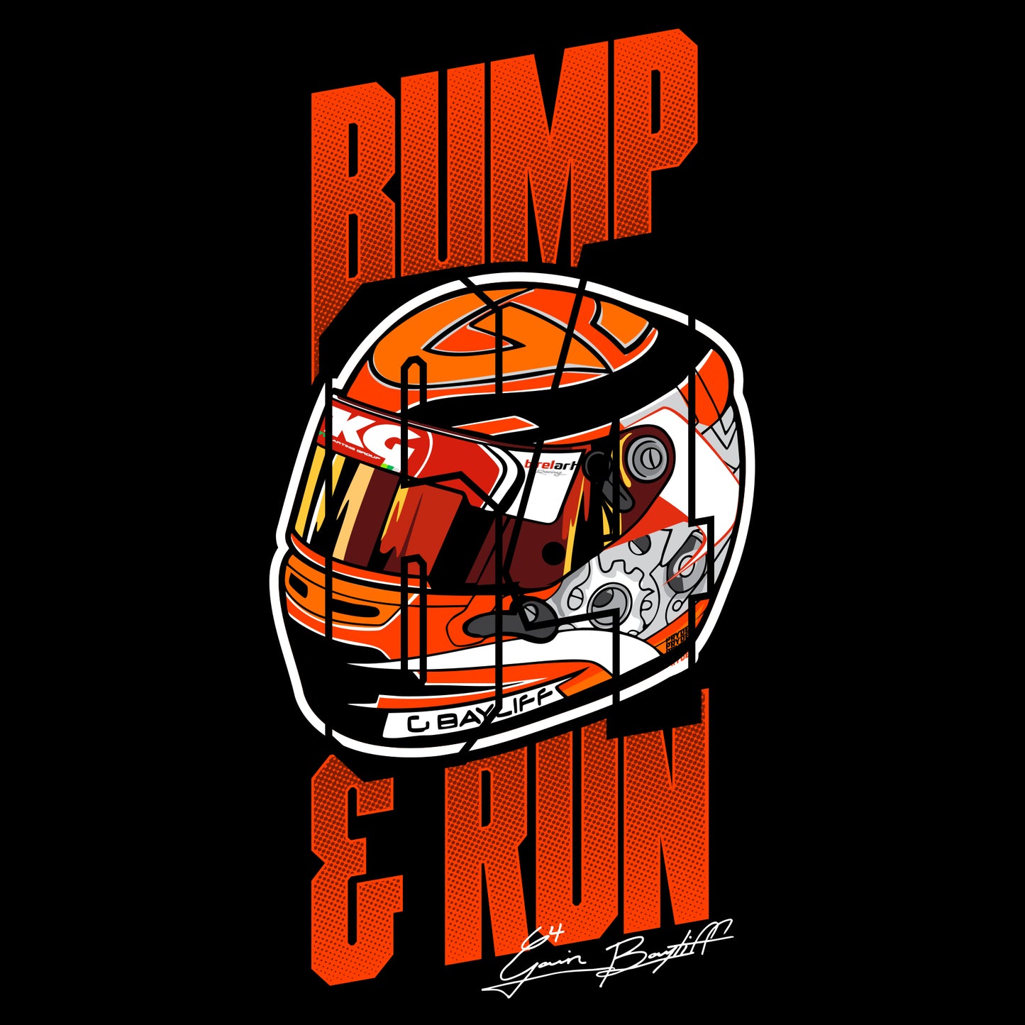 Gavin Bump & Run Tee Black - Presale