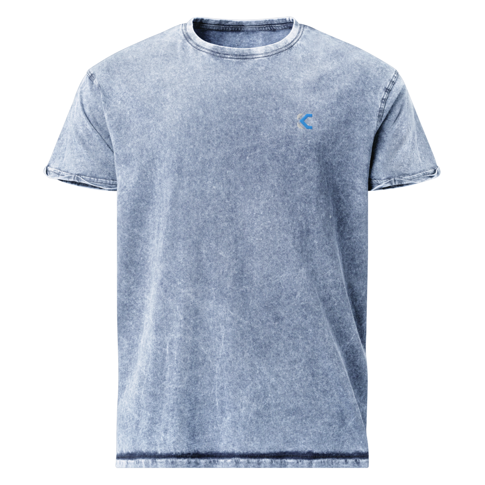 Unisex Blue Denim T-Shirt | Unisex Black Denim T-Shirt | PRYDE