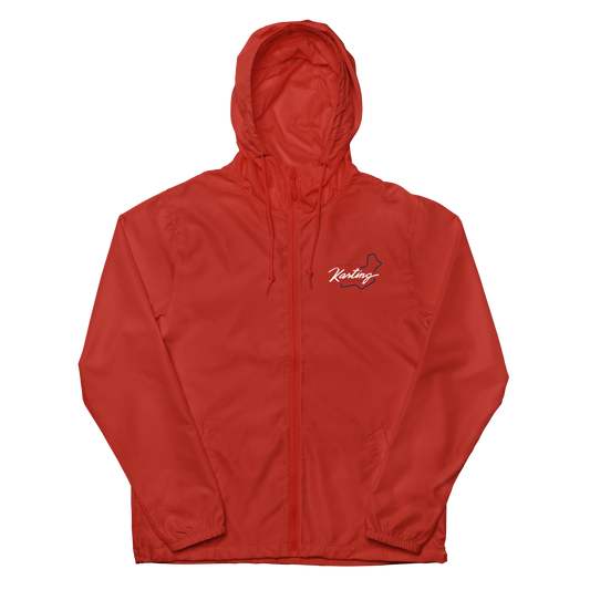 Unisex Red Windbreaker | Unisex Lightweight Windbreaker | PRYDE