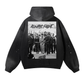 Always Fight. Vintage Wash Frayed Fleece Hoodie