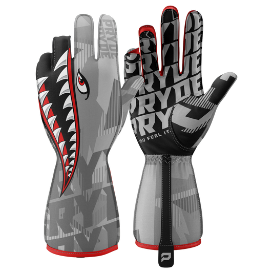 Suede Grip Racing Gloves | Silicon Rubber Kart Gloves | PRYDE