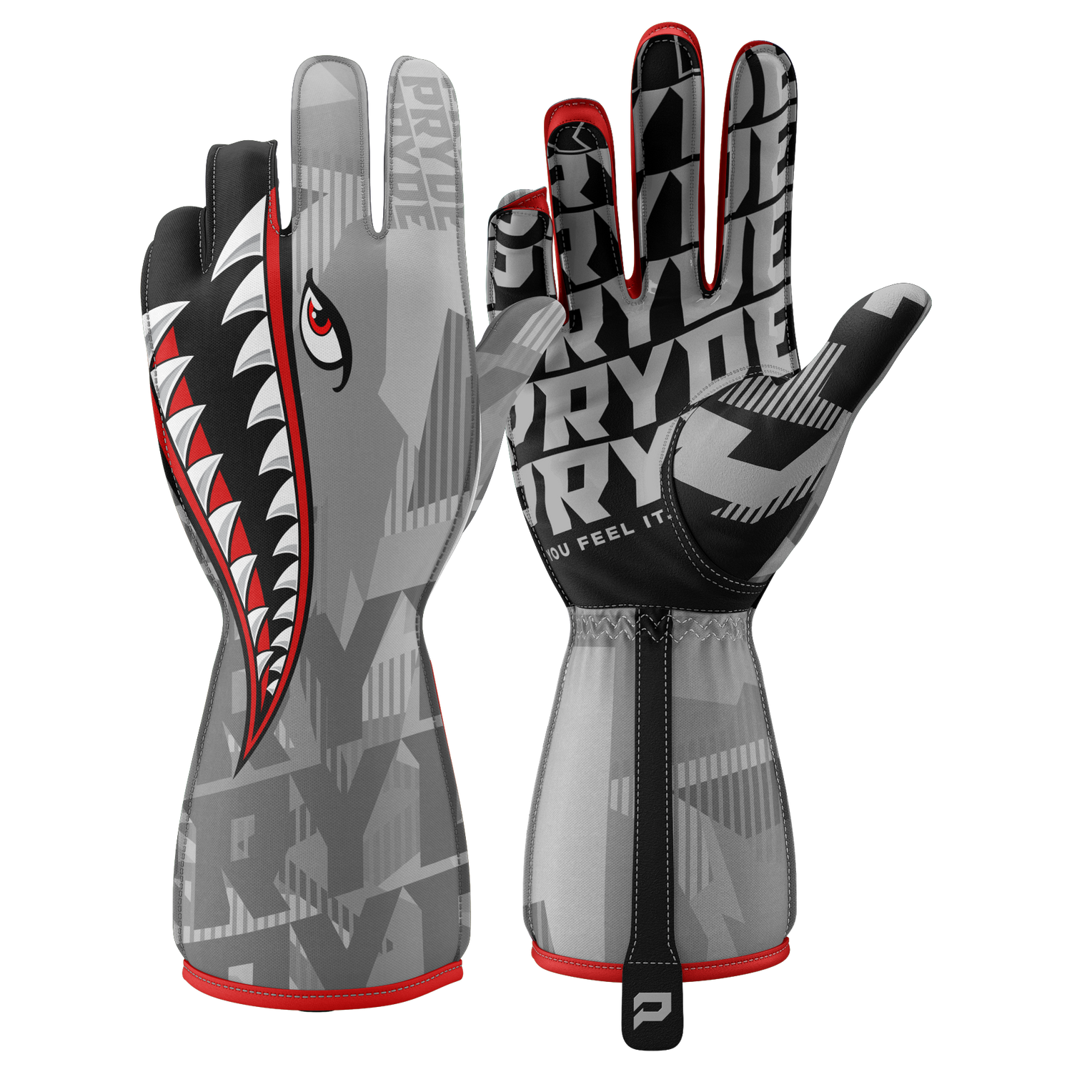 Suede Grip Racing Gloves | Silicon Rubber Kart Gloves | PRYDE