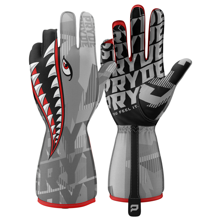 Suede Grip Racing Gloves | Silicon Rubber Kart Gloves | PRYDE