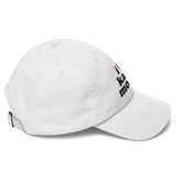 Classic White Dad Hat | Casual White Dad Hat | PRYDE