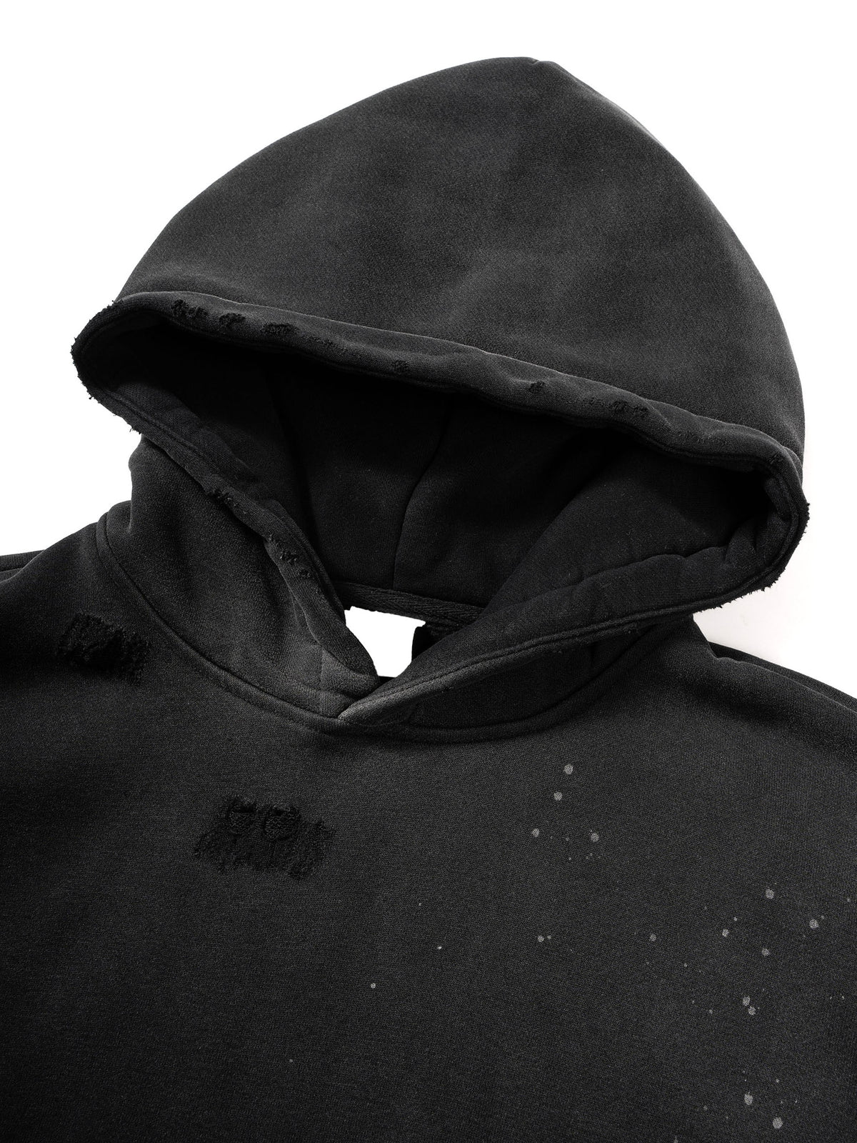 Always Fight. Vintage Wash Frayed Fleece Hoodie