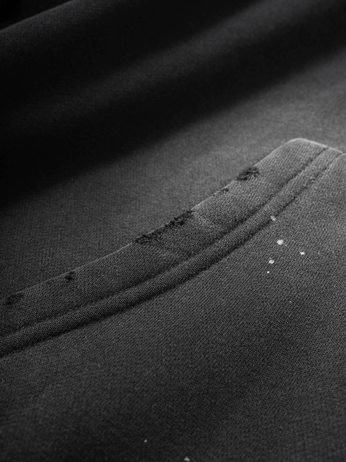 Always Fight. Vintage Wash Frayed Fleece Hoodie