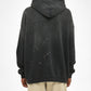 Always Fight. Vintage Wash Frayed Fleece Hoodie
