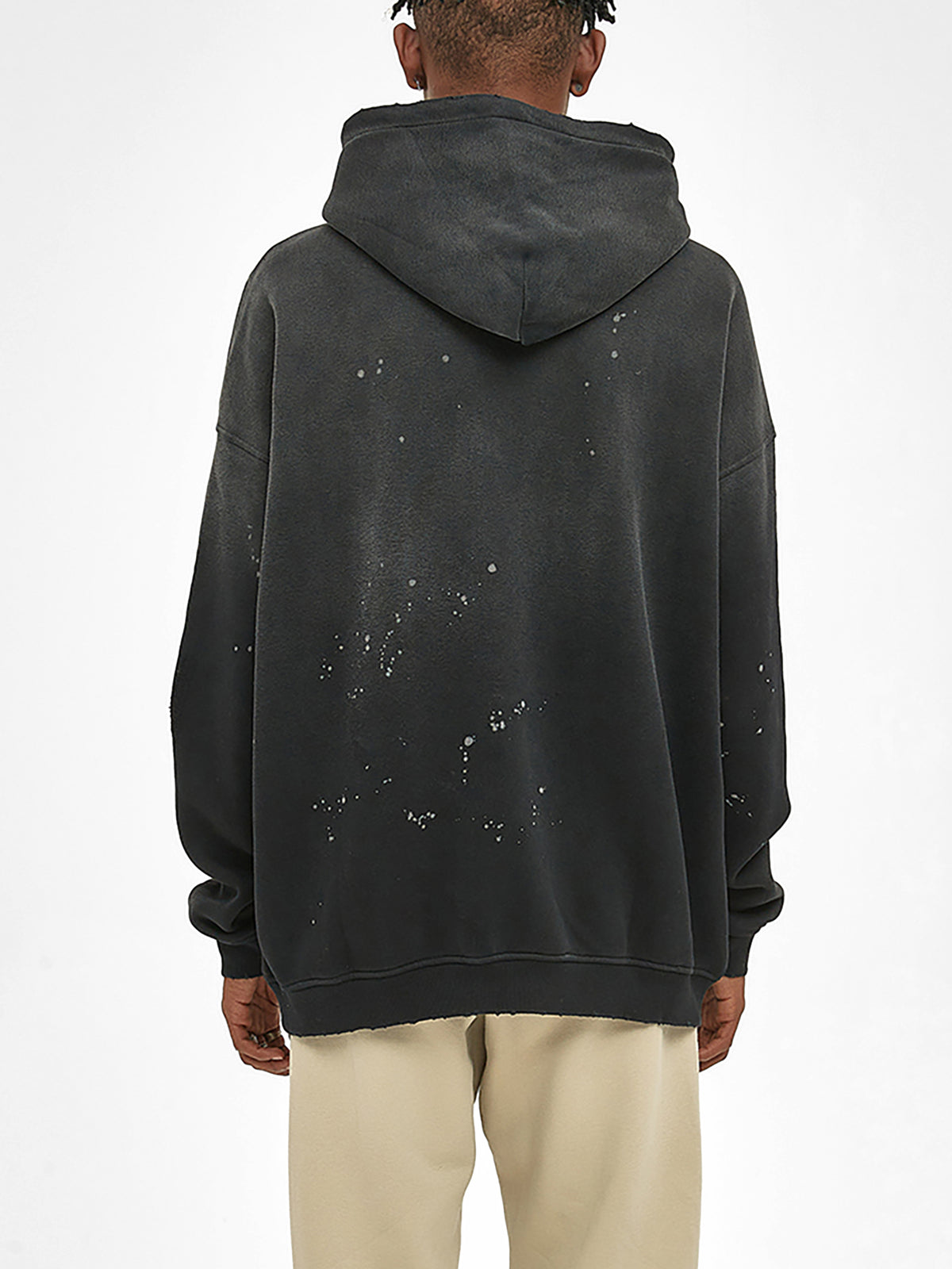 Always Fight. Vintage Wash Frayed Fleece Hoodie