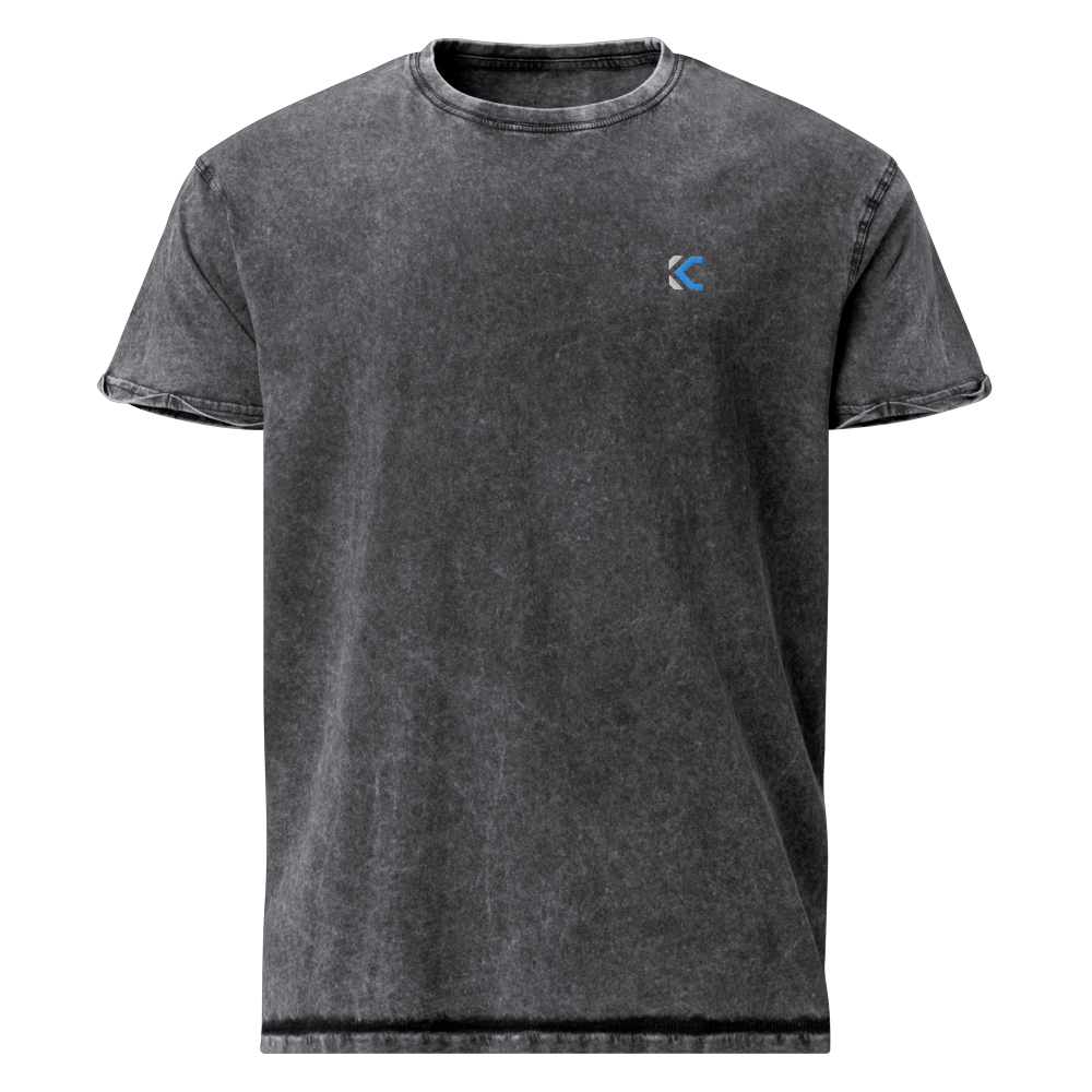 Unisex Blue Denim T-Shirt | Unisex Black Denim T-Shirt | PRYDE