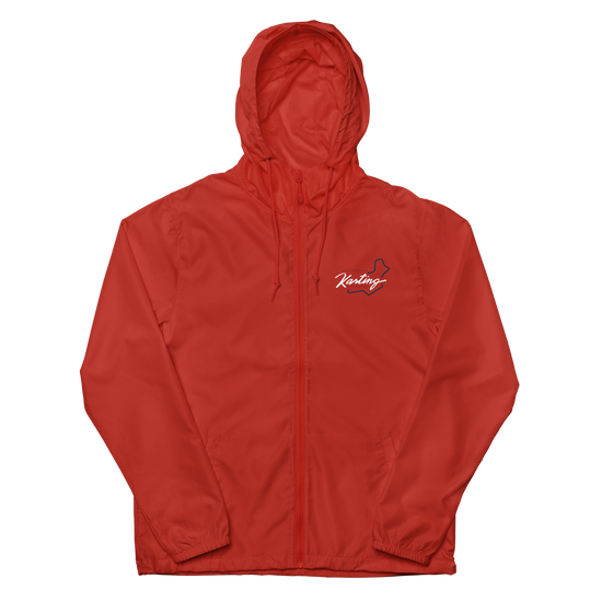 Unisex Red Windbreaker | Unisex Lightweight Windbreaker | PRYDE