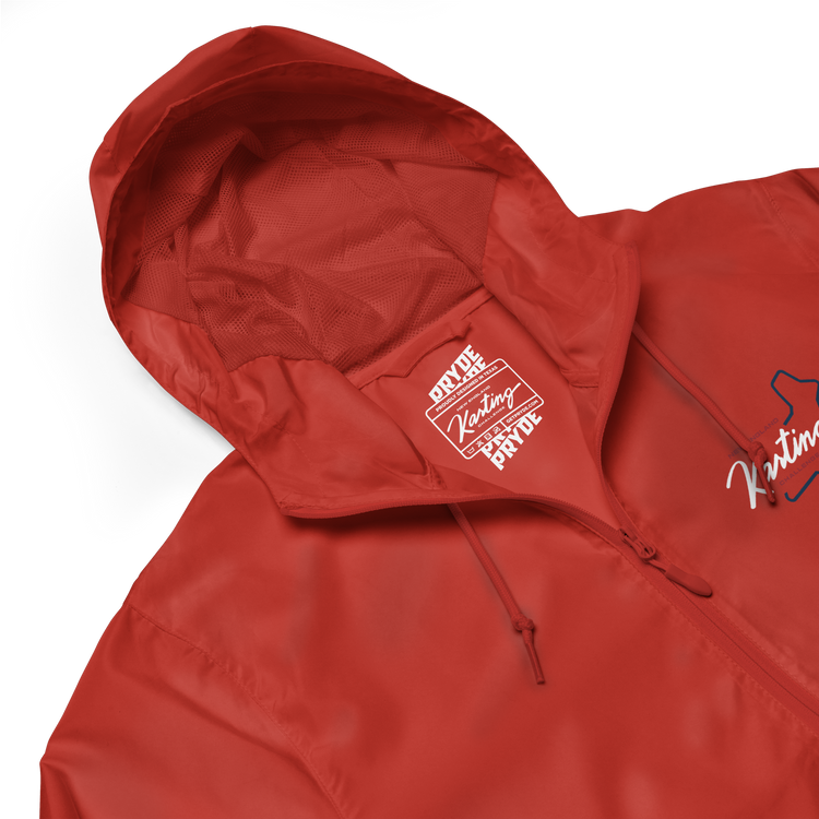 Unisex Red Windbreaker | Unisex Lightweight Windbreaker | PRYDE